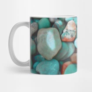 Pebbles on a cold beach: abstract nature photography Mug